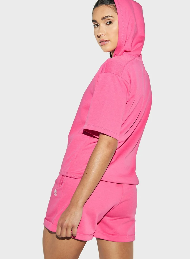 Kappa Logo Print Hoodie