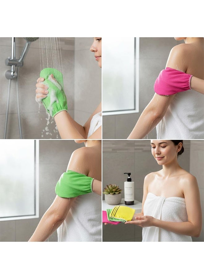 5 Pcs Bath Glove Loofah, Portable Shower Towel for Exfoliating Rubbing and Removing Dead Skin - Image 5
