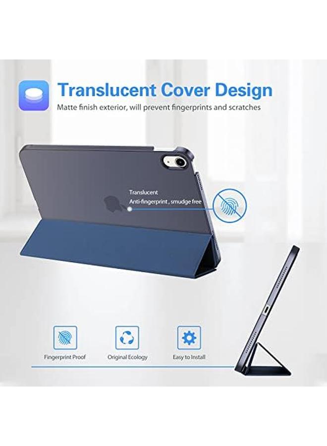 Procases For iPad 10Th Generation Case 2022 Ipad 10.9 Case Slim Hard Shell Thin Transparent Back Tri Fold Protective Cases Shockproof Cover For 10.9 Inch 2022 iPad 10Th Gen A2696 A2757 A2777 – Navy - Image 3