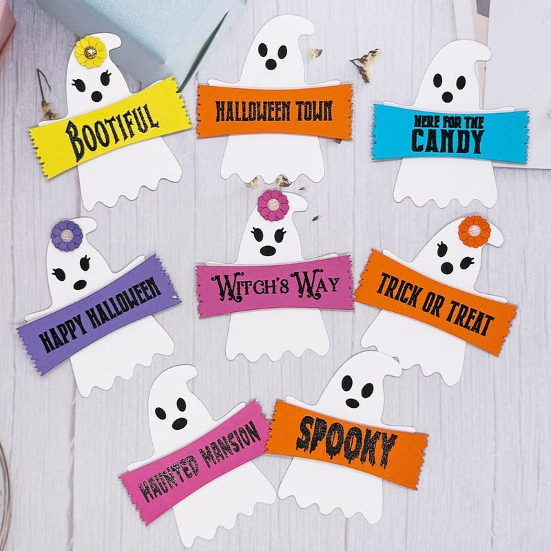 KSCRAFT Halloween Ghost Stamp and Metal Cutting Dies Stencils for DIY Scrapbooking Decorative Embossing DIY Paper Card