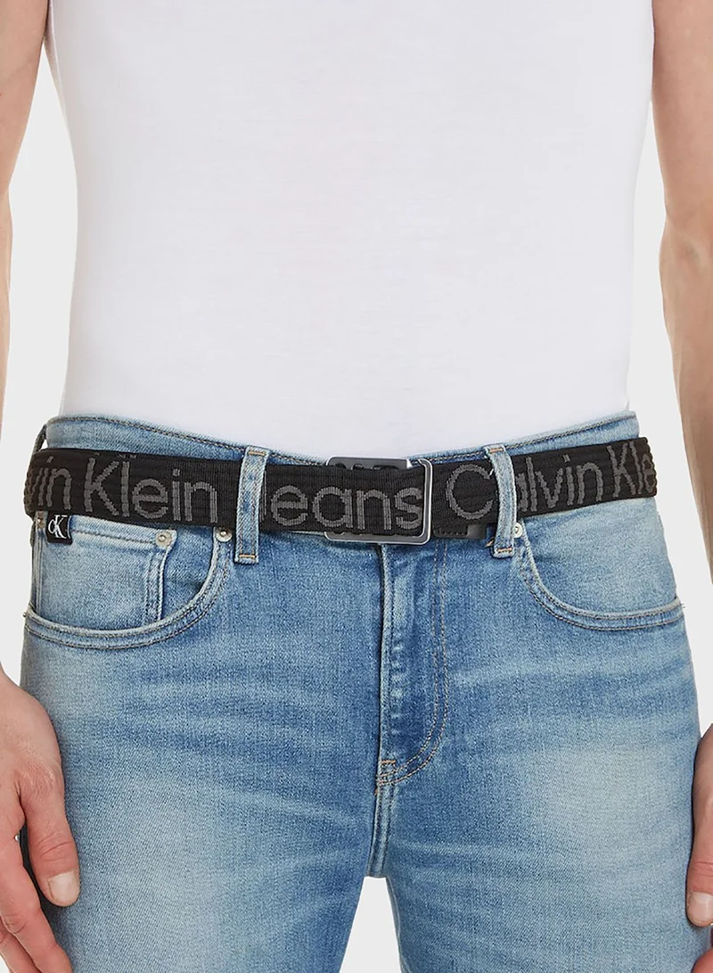Calvin Klein Jeans Slider Logo Web Lthr Belt 35Mm Belt