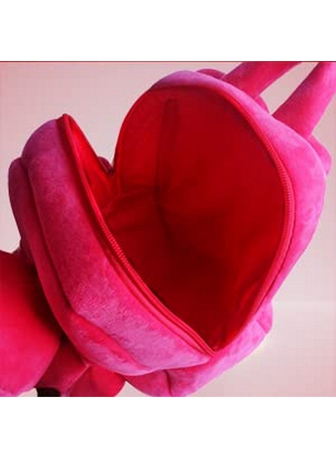 فرانتك حقيبة مدرسية ناعمة للسفر من Frantic Kids برسومات كرتونية على شكل حيوان، حقيبة ظهر قياسية ناعمة من القطيفة، مقاس S للأولاد والبنات والأطفال من عمر 2 إلى 5 سنوات، حضانة الأطفال/الأولاد/الفتيات، مرحلة ما قبل المدرسة، النزهات (جسم كامل، أرنب وردي) صغيرة، 10 لتر - Image 5