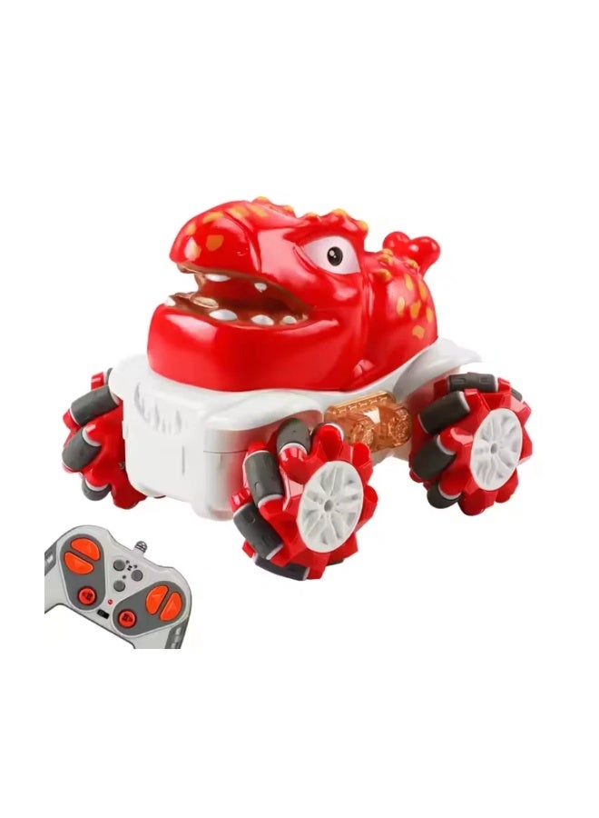 Stem 1:36 2.4G Anti-frequency Nine Pass Light Vinyl Cartoon Side-shift Stunt Car Red Color – 1PC Style May Vary - Image 5