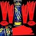 Taikula 200 Pack 8 Glow Sticks Bulk Party Favors Red Light Up Sticks with Connectors Neon Glow in the Dark Party Supplies Bracelets for Holiday Birthday Party Decoration Red - Image 2