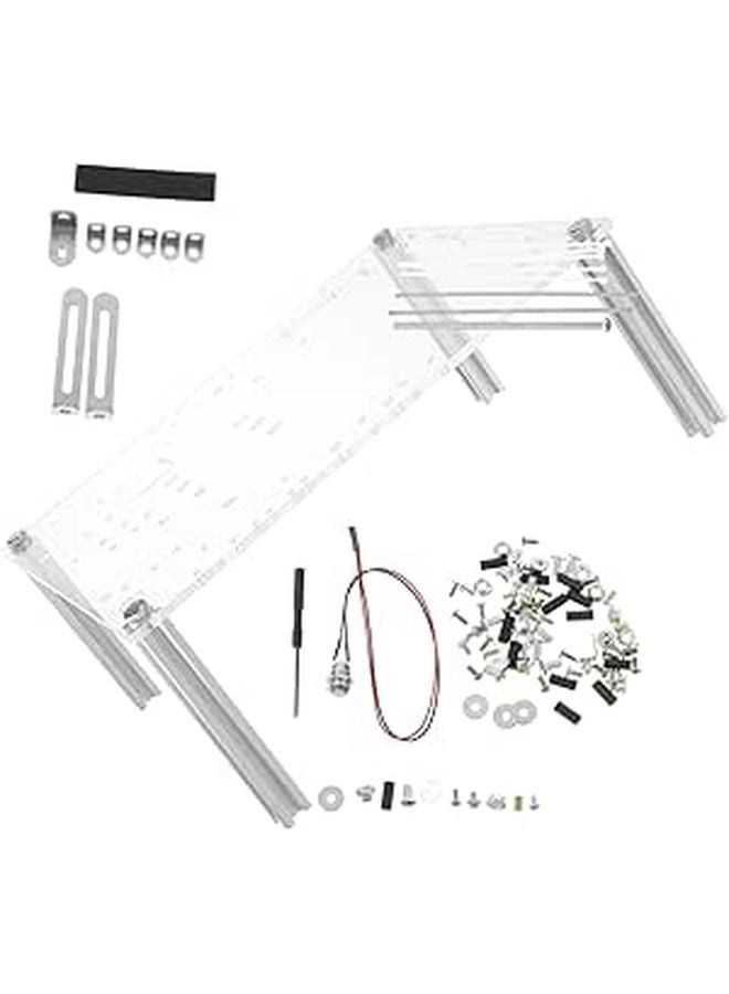 حامل الإطار المفتوح قوس اللوحة الأم الشفاف DIY علبة الكمبيوتر متوافق مع المروحة - Image 1