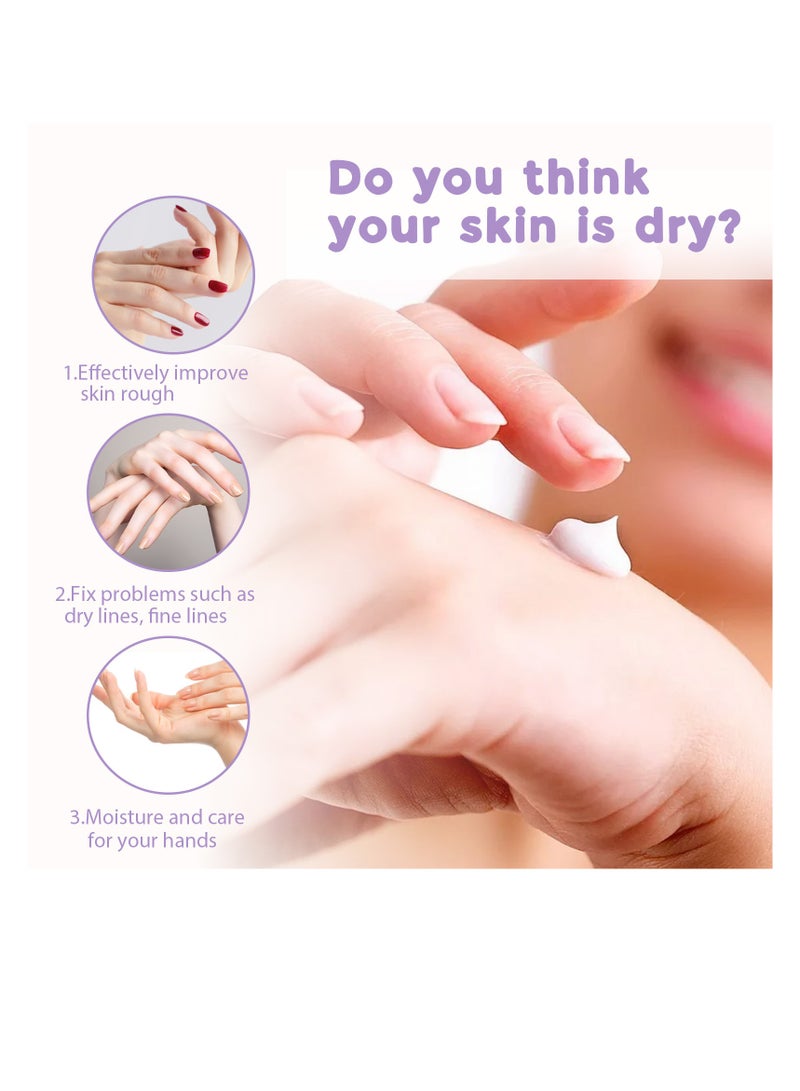 EELHOE 3 Pairs Hand Mask for Hard Skin, Callus Remover for Rough Cracked, Dry Hand, Dead Skin Removal, Hand Mask for Baby Soft Hand , Spa Experience at Home & Gift Ideas, Lavender Scented - Image 4