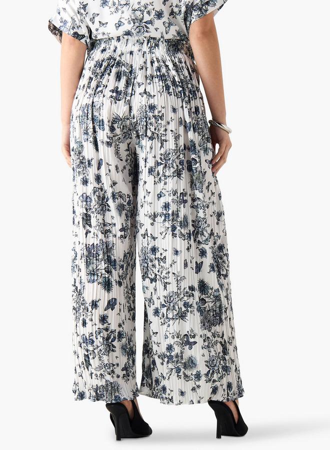 تواكستريمز بنطلون واسع الساقين متوسط الارتفاع بجيوب وطبعات من تو إكستريمز - Image 3