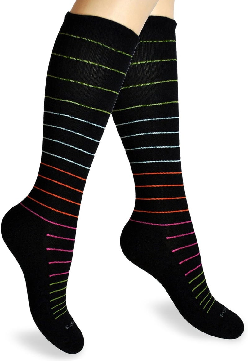 SocksLane جوارب ضغط قطنية من للنساء والرجال. دعم بطول الركبة بقوة 15-20 مم زئبق - Image 1