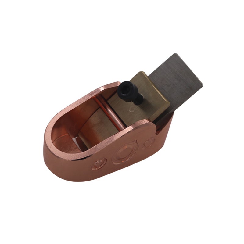 Brass Plane Cutter: Rose Gold, 5 Sizes, Curved Sole, Adjustable Screw, Sharp Steel Blades - Exquisite Durable Body, Flexible Efficient Use for DIY Violin Cello Wood Instrument Woodworking - Image 2