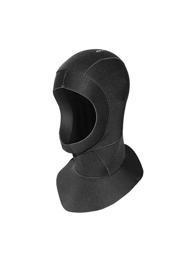 Thoraya SLINX 3mm Neoprene Scuba Diving Cap Warm Snorkeling Wetsuit Hat Hood Waterproof Black (L)  - Image 1
