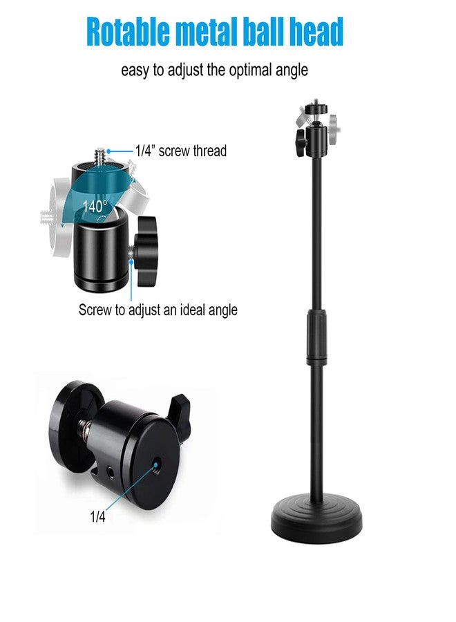 Khazylorr Webcam Stand for Desk, Webcam Tripod Camera Stand with Phone Holder Desktop Webcam Mount for Logitech Webcam C920 C922 C925e C922x C930e C930 C615 and BRIO - Image 3