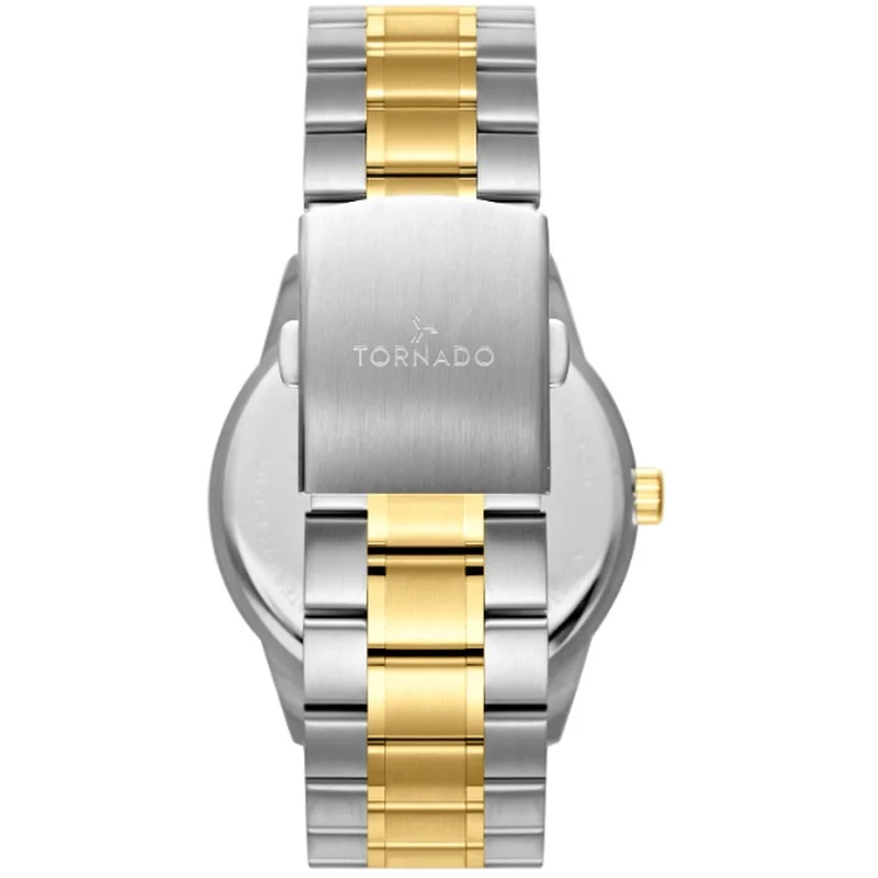 TORNADO Tornado Classic T24007-TBTN Men Analog Display Watch & Stainless Steel Strap Gold