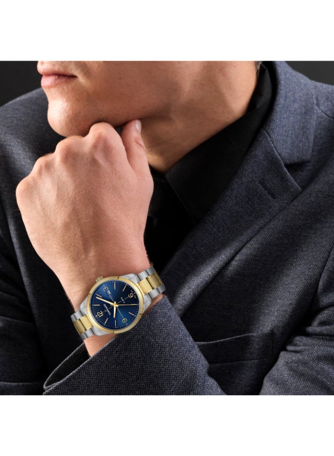 تورنيدو كلاسيك - ساعة يد للرجال بسوار ستانلس ستيل ذهبي - Image 4