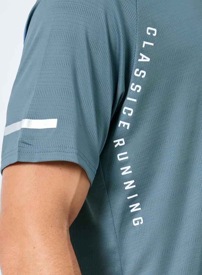 Styli Active Regular Fit Side Placement Print Detailing Athleisure T-Shirt - Image 3