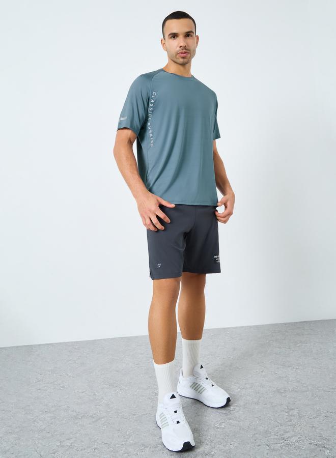 Styli Active Regular Fit Side Placement Print Detailing Athleisure T-Shirt - Image 2