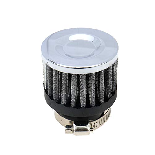 AUTUT 25mm Inlet Motorcycle Air Filter Replacement Cylindrical Intake Mesh Filter Accessory - Image 1