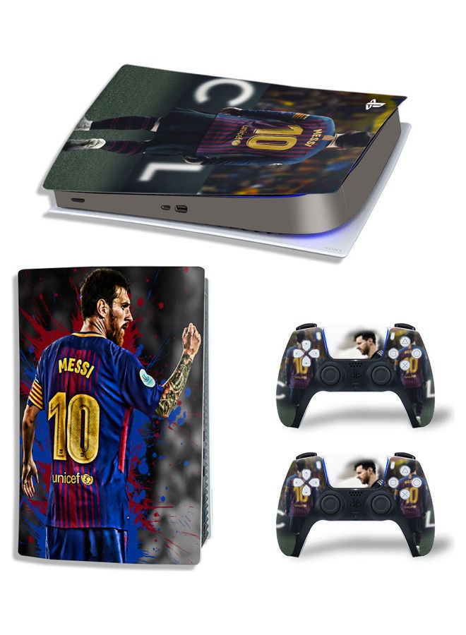 NIBEMINENT Printed Gaming Console and Controller Sticker Set For PS5 Disc Version  - Image 1