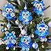 Winlyn 24 Sets Winter Craft Kits Christmas Crafts DIY Snowflake Owl Ornaments Decorations Craft Kit Festive Foam Stickers Winter Arts and Crafts for Kids Holiday Home Classroom Activities Party Favors - Image 4