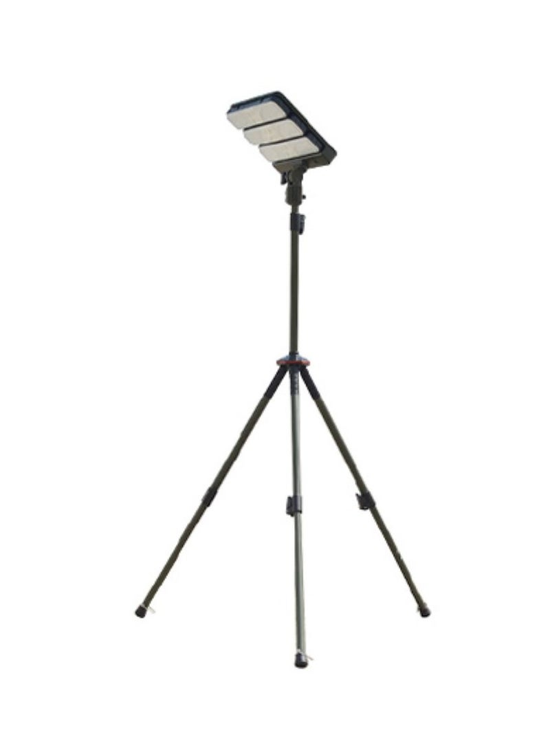 كروني مصباح LED للتخييم يعمل بالطاقة الشمسية بقوة 250 وات، مصباح مقاوم للماء قابل لإعادة الشحن مع حامل - Image 1