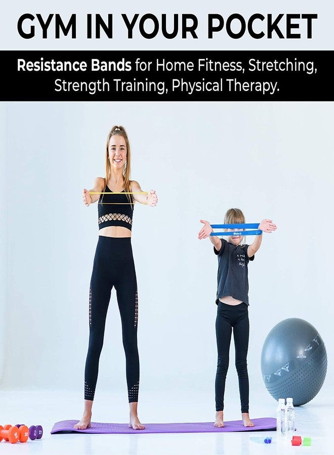 Mishrit Resistance Loop Exercise Bands for Squats, HIPS, Legs, Butt, Glutes and Heavy Workouts Physical Therapy, Rehab, Stretching, Home Fitness (Set of 5) - Image 3