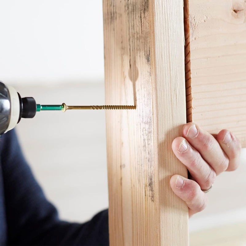 GRK 772691021779 Multi Purpose R4 Screws, 6 Inch, Gold - Image 1