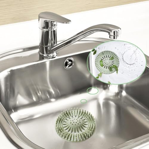 AILEXIM Silicone Hair Catcher Drain Cover | Shower Protector Filter | Sink Filter Bathroom Hair Catcher | Drain Strainers Cover Trap (4) - Image 3