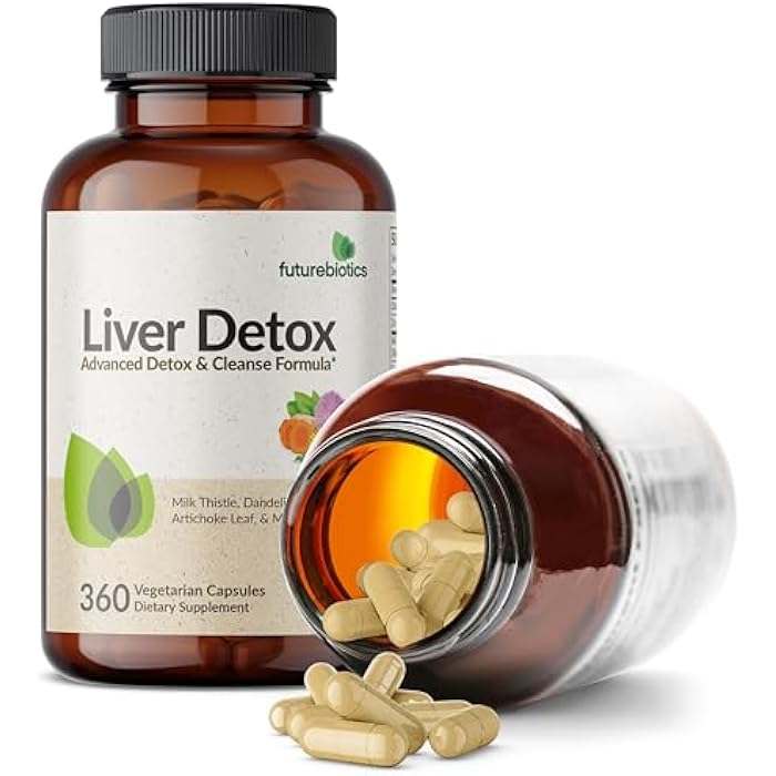 Futurebiotics Liver Detox Advanced Detox & Cleanse Formula Supports Healthy Liver Function with Milk Thistle, Dandelion Root, Turmeric Artichoke Leaf, & More, Non-GMO, 360 Vegetarian Capsules - Image 4