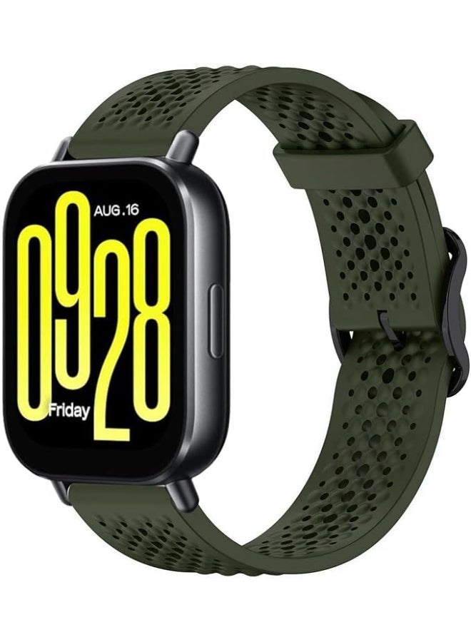 22 mm Silicone Breathable Sport Bracelet For Xiaomi Redmi Watch 5 Active/Redmi Watch 5 Lite Strap, 22mm Adjustable Armband Watchbands Quick Wristband Watch Strap Bands - Image 1