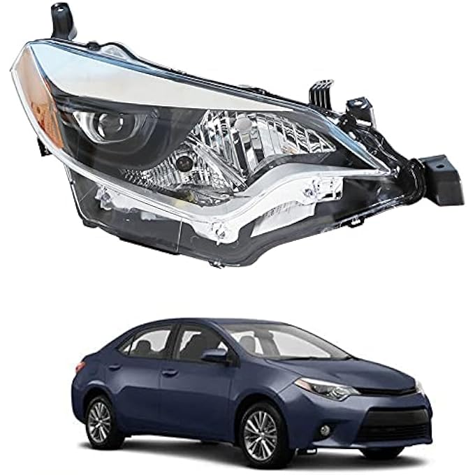 LABLT Headlights Replacement For 2014 2015 2016 Toyota Corolla Built In Led Headlight Right Side Passenger Side - Image 1