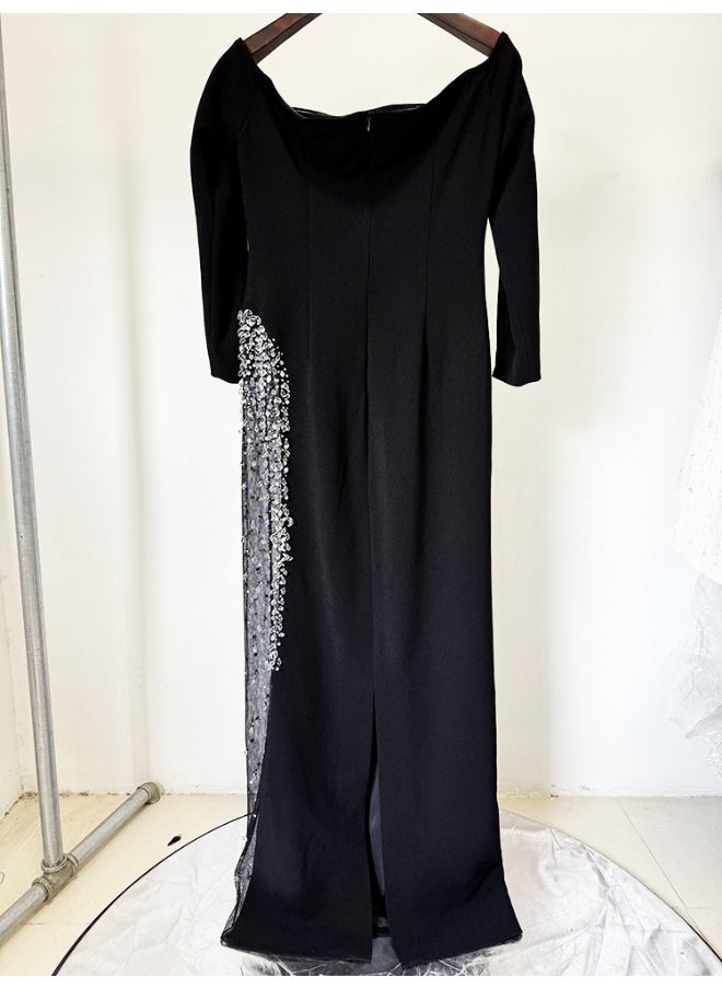 Madam Uniq Off-Shoulder Velvet Dress  - Image 4