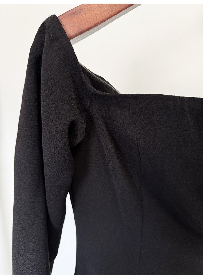 Madam Uniq Off-Shoulder Velvet Dress  - Image 5