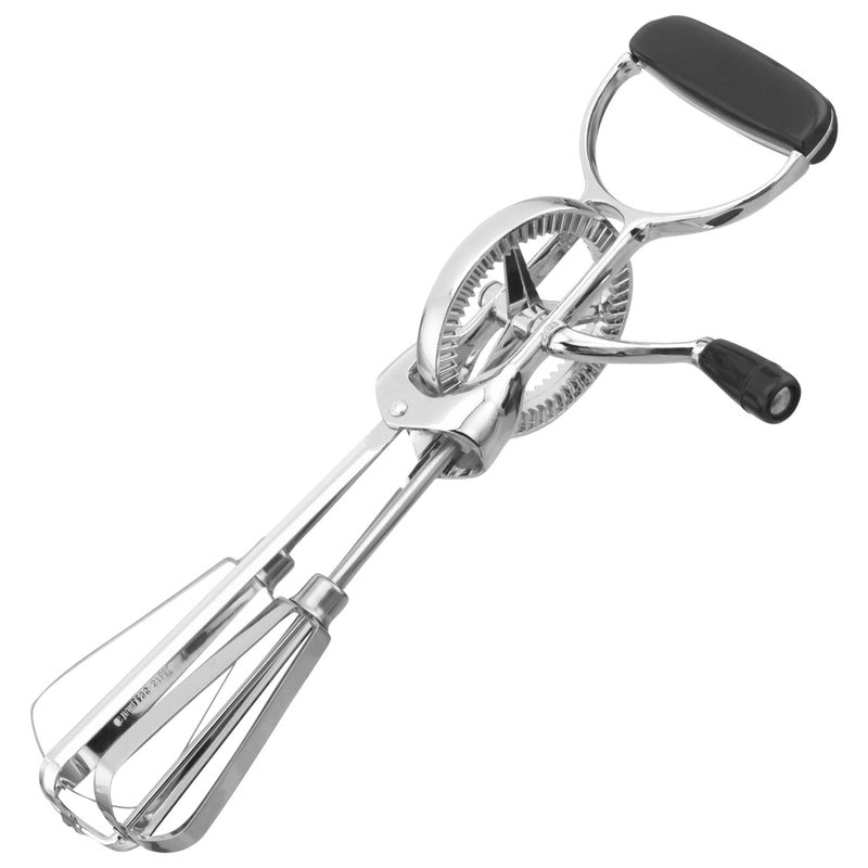Judge Kitchen Essentials Multifunctional Egg Beater Stainless Steel Hand Mixer with Double Head and Crank Handle Manual Hand Whisk for Baking  Cooking