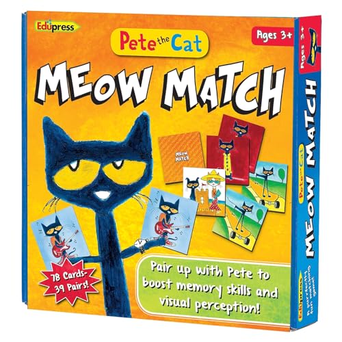 Edupress Pete the Cat Meow Match Game - 62075 - Image 1