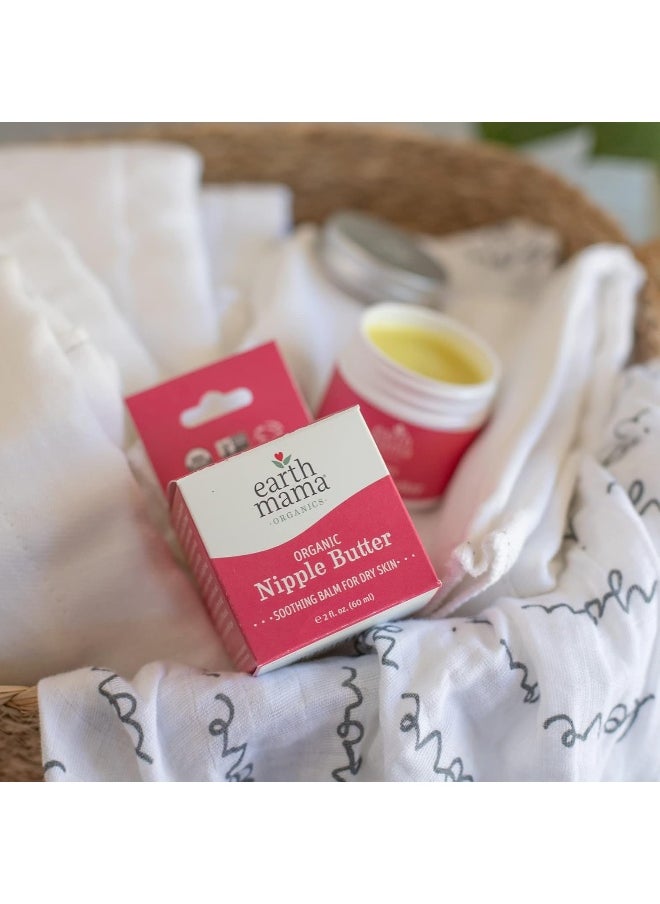 Earth Mama - Earth Mama Organic Nipple Butter™ + Organic Diaper Balm | Sensitive Skincare BFF Breastfeeding Essentials & Baby Cream Bundle - Image 1