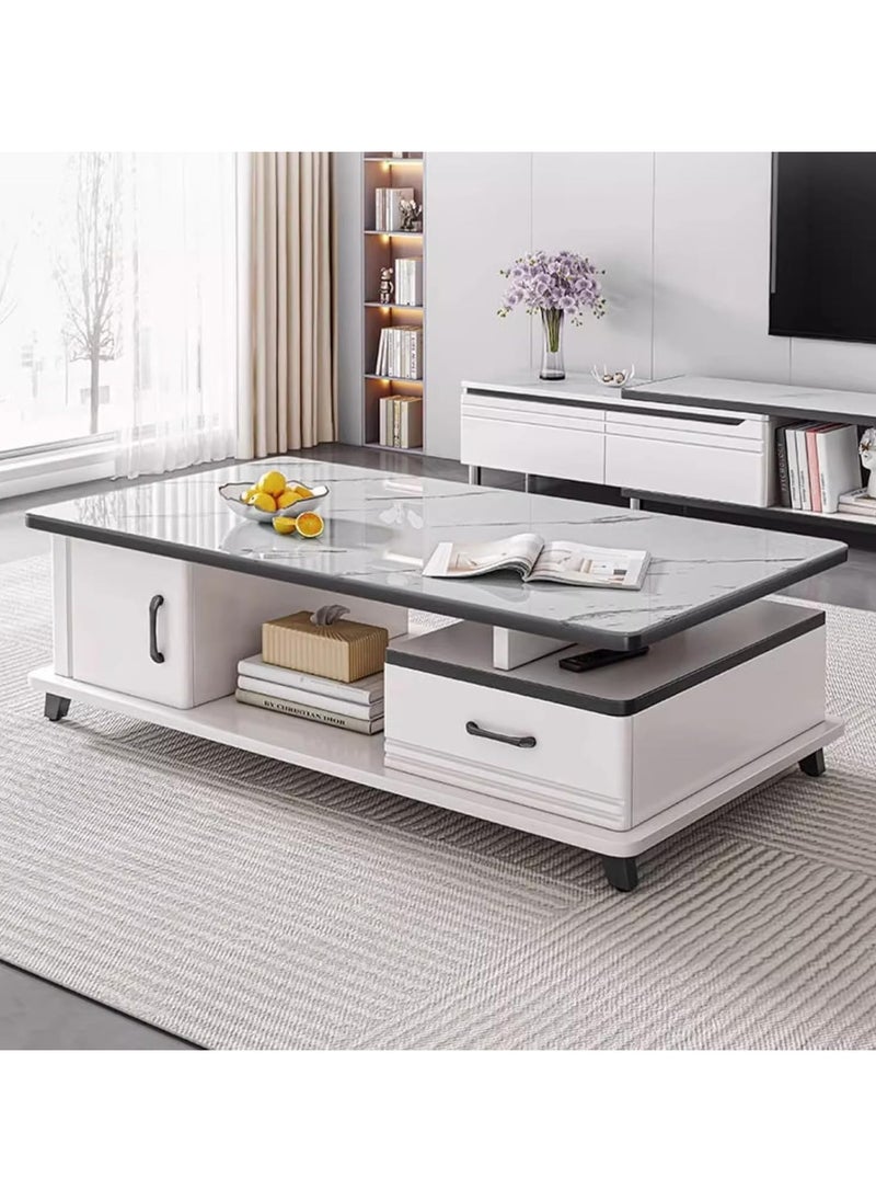 Glass Low Table, Center Table, Coffee Table, With Storage Drawers, Stylish, Small, Living Alone, Space Saving, Glass, Wood, Living Table, Sofa Side, Low Desk, Modern, Bedroom Decoration, Easy - pzsku/Z40440AACA59174CCD079Z/45/_/1731944379/0c0232a7-8d7d-4cc9-89a2-5170e5904a53