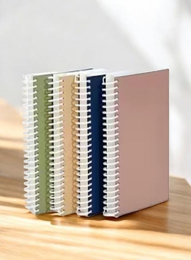 A4 Spiral Notebook Set, Pack-3, 200 Pages Each, White Ring Binding, Plain/Unruled, 70 GSM Chlorine-Free Paper, 200 Total Pages - Image 1