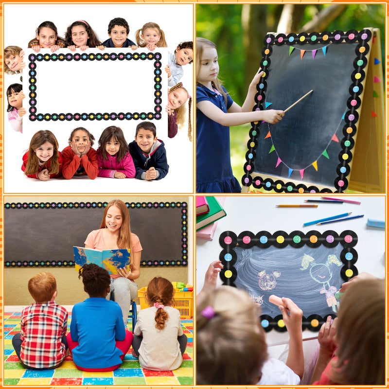 Noveread 69 ft Record Bulletin Board Borders Music Project Decoration Borders Record Trim Border Party Supplies for School Classroom Office Party Decor - Image 2