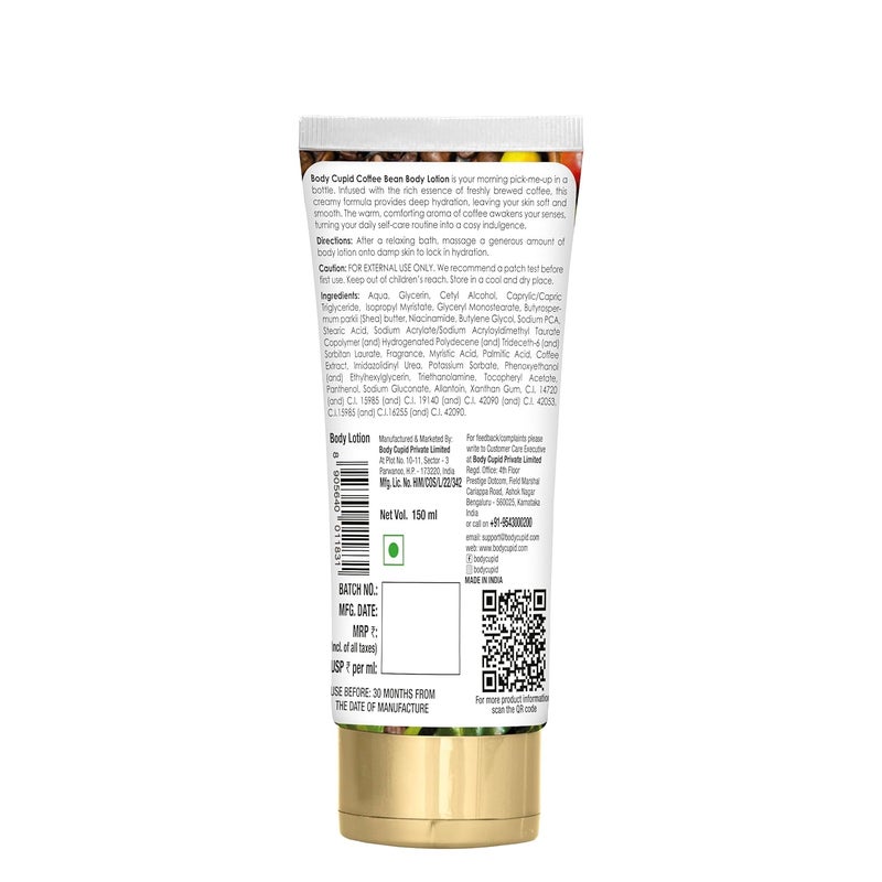 Body Cupid Coffee Bean Body Lotion  Hydration with Energizing Coffee Aroma  FastAbsorbing  NonGreasy  For All Skin Types  150ml - Image 2