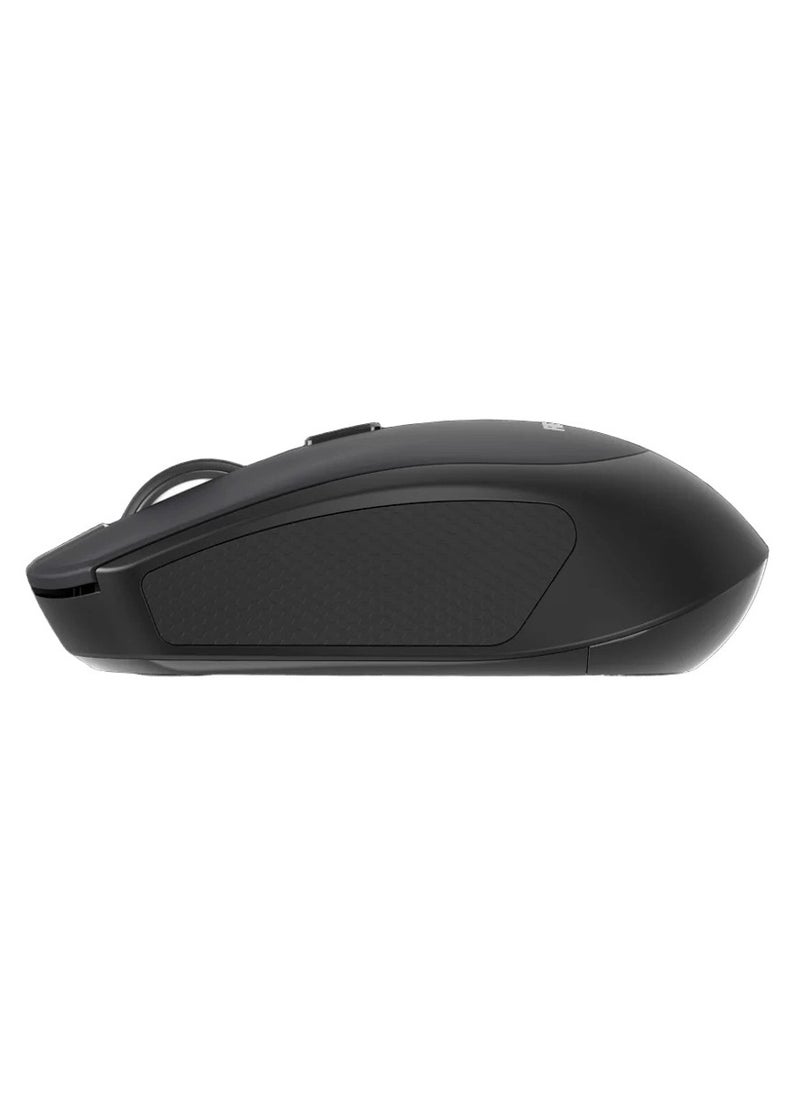 Generic - FANTECH W190 Dual Mode Wireless Mouse - Ergonomic with Rubber Grip - Silent - Compatible with Bluetooth 5.0 & 2.4GHz - Black - Image 1