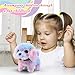 Easfan Walking Puppy Stuffed Animal Interactive Rainbow Dog Barking Tail Wagging Head Nodding Educational Plush Toy Easter Christmas Birthday Gifts for Toddlers Kids Girls 7 - Image 2