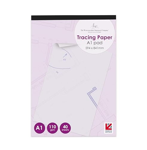 A1 Tracing Paper pad Professional Range 40 Sheets 110gsm Paper
