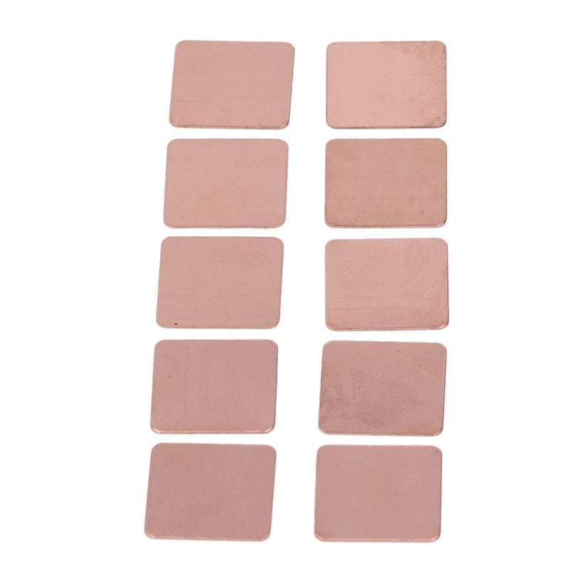 Copper Heatsink 20 Pieces 20 X 20mm 0.5mm Shim Plate For GPU Thermal Conductivity - Image 4