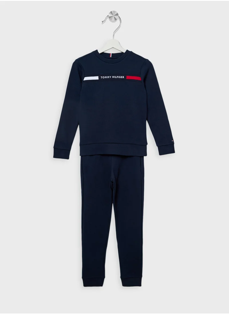 تومي هيلفيغر Youth Ribbed Insert Tracksuits Sets