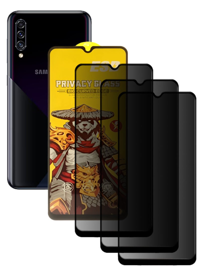 ESD 3 Pieces Tempered Dustproof Privacy Glass Screen Protector Compatible For Samsung Galaxy A30s - Image 1