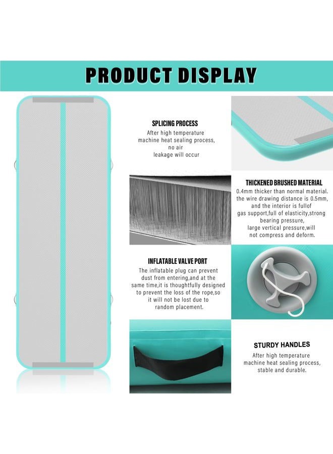 IBATMS 4/8" Inflatable Air Mat for Home Use Workout Cheerleading Yoga Water with Air Pump - Image 4