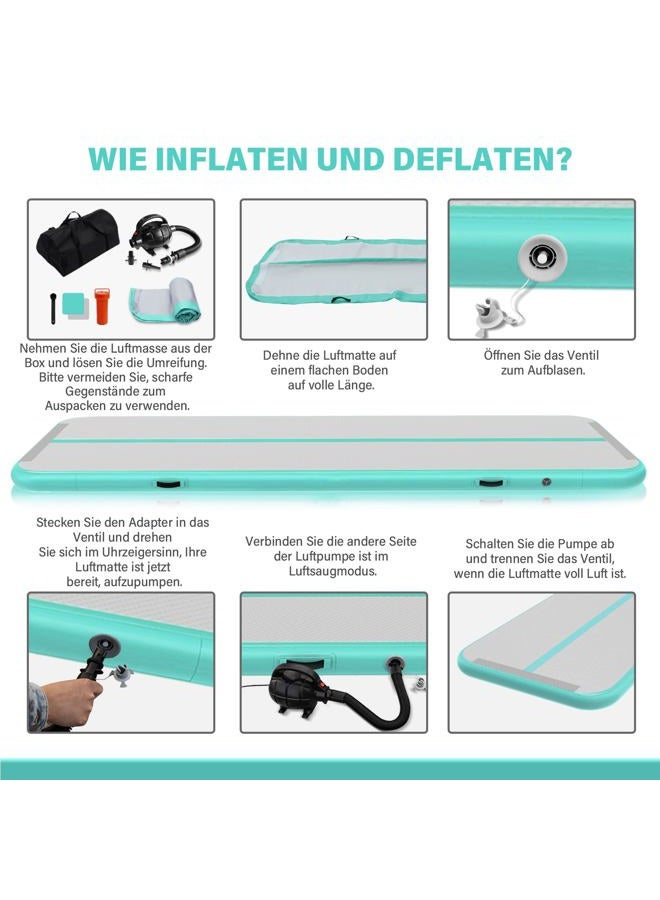 IBATMS 4/8" Inflatable Air Mat for Home Use Workout Cheerleading Yoga Water with Air Pump - Image 5