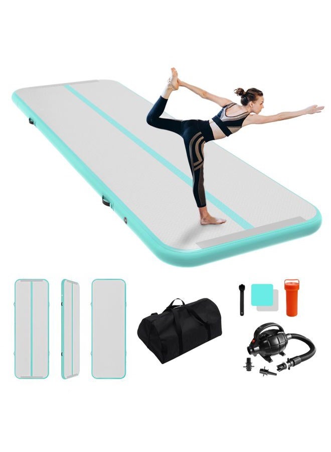IBATMS 4/8" Inflatable Air Mat for Home Use Workout Cheerleading Yoga Water with Air Pump - Image 1