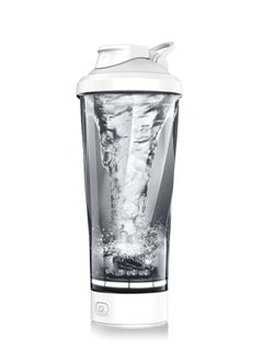 ماركة غير محددة كوب خلاط البروتين الكهربائي الحلزوني الأبيض، خلاط مقاوم للتسرب بنسبة 100% - زجاجة خلاط قابلة لإعادة الشحن عبر USB، زجاجة خلط البروتين، مصنوعة من مواد آمنة - خالية من مادة البيسفينول أ - 700 مل  - Image 1