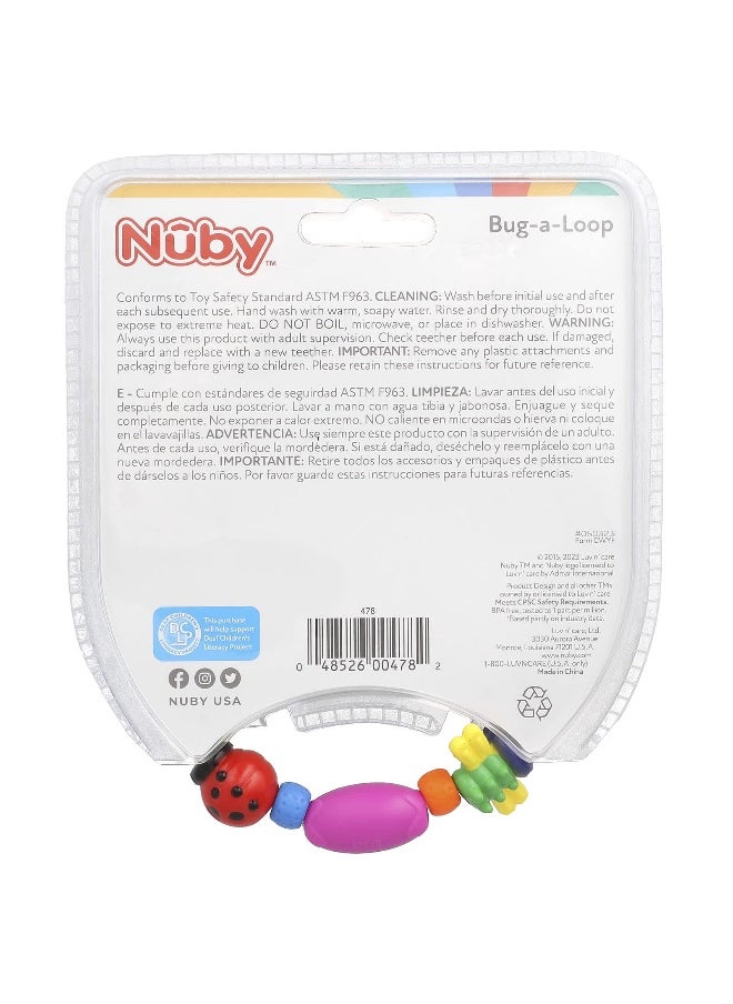 Nuby - Nuby, Bug-a-Loop Teether, 3 + Months, 1 Teether - Image 1