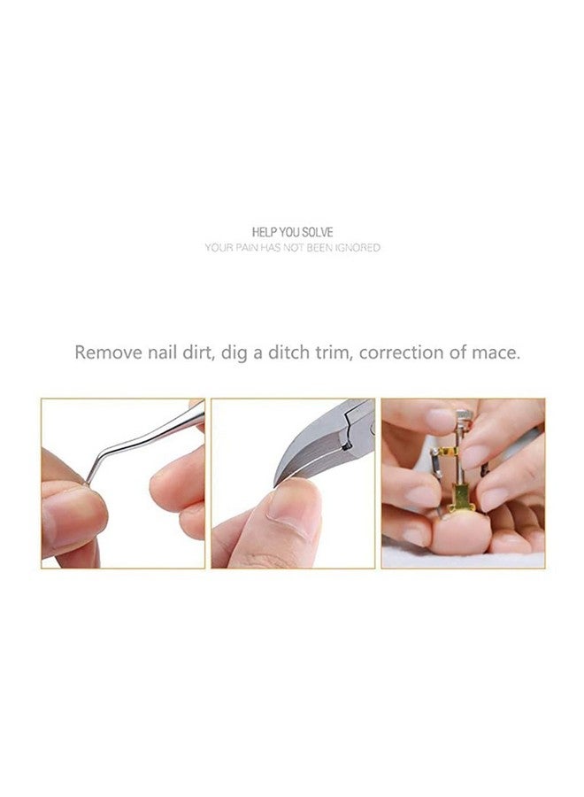 MAYCREATE® 3Pcs Toe Nail Correction Tool Pedicure Tool + Ingrown Toe Nail Lifter + Stainless Steel Nail Clipper/Nipper - Image 4